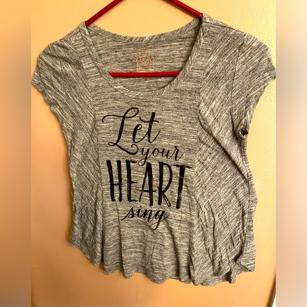 Let your heart sing shirt junior 14